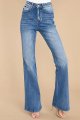 Women's High Waisted Bell Bottom Jeans Stretch Flare Casual Denim Pants