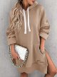 Women's Oversized Hoodie Dress Pullover Winter Kangaroo Pocket Sweatshirt Fall Tops